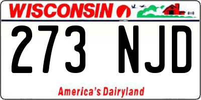 WI license plate 273NJD