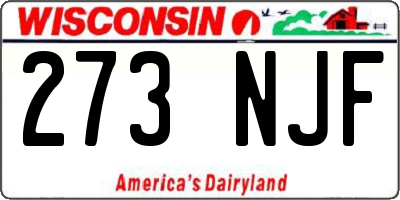 WI license plate 273NJF