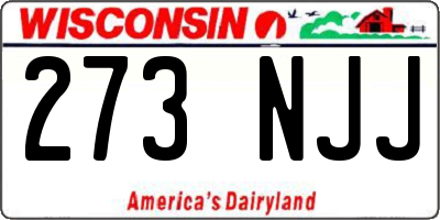 WI license plate 273NJJ