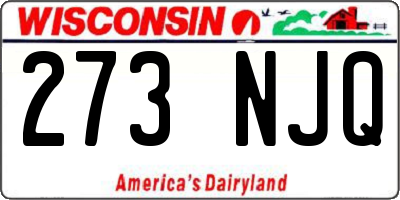 WI license plate 273NJQ