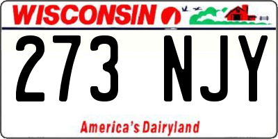WI license plate 273NJY
