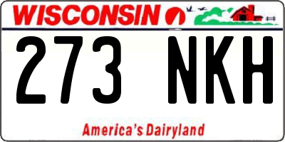 WI license plate 273NKH
