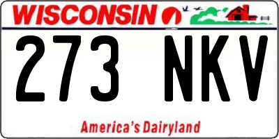 WI license plate 273NKV