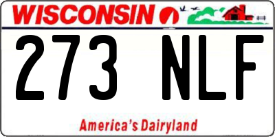 WI license plate 273NLF