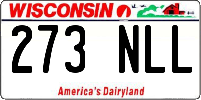 WI license plate 273NLL
