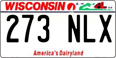 WI license plate 273NLX
