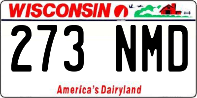 WI license plate 273NMD