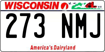 WI license plate 273NMJ