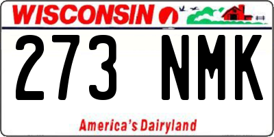 WI license plate 273NMK