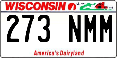 WI license plate 273NMM