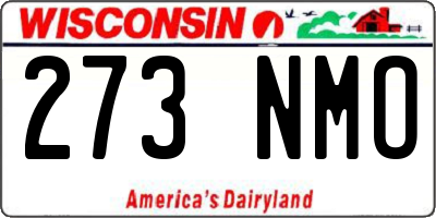 WI license plate 273NMO