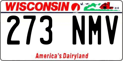 WI license plate 273NMV