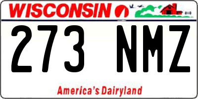 WI license plate 273NMZ