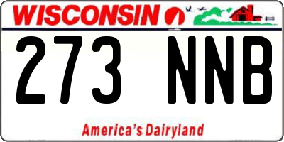 WI license plate 273NNB