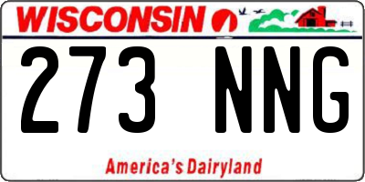 WI license plate 273NNG