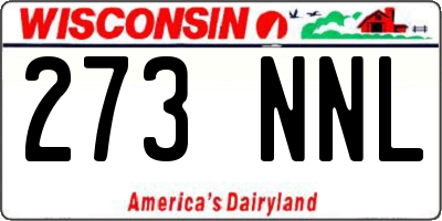 WI license plate 273NNL