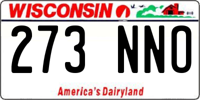 WI license plate 273NNO