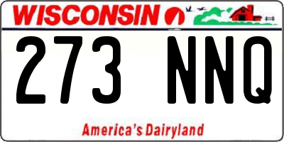 WI license plate 273NNQ