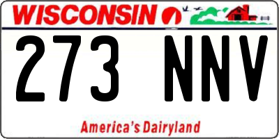 WI license plate 273NNV