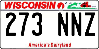 WI license plate 273NNZ