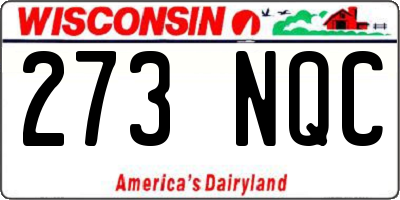 WI license plate 273NQC