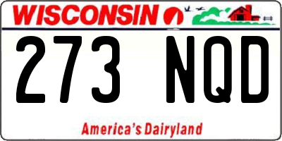 WI license plate 273NQD