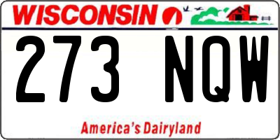 WI license plate 273NQW