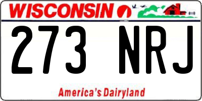 WI license plate 273NRJ
