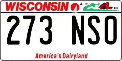 WI license plate 273NSO
