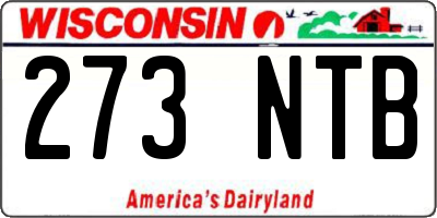 WI license plate 273NTB