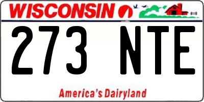 WI license plate 273NTE
