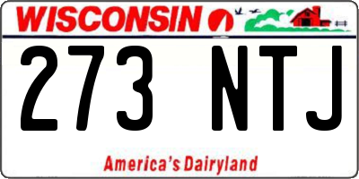WI license plate 273NTJ