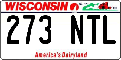 WI license plate 273NTL
