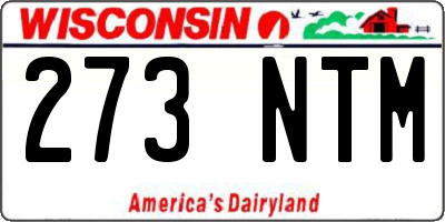 WI license plate 273NTM