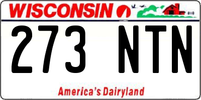 WI license plate 273NTN