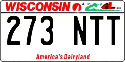 WI license plate 273NTT