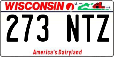 WI license plate 273NTZ