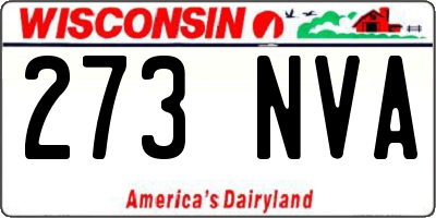 WI license plate 273NVA