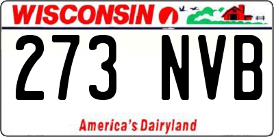 WI license plate 273NVB