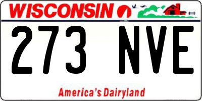 WI license plate 273NVE