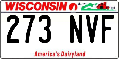 WI license plate 273NVF