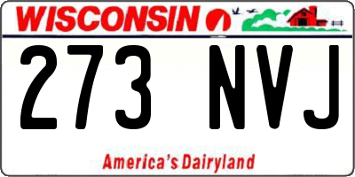 WI license plate 273NVJ