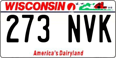 WI license plate 273NVK