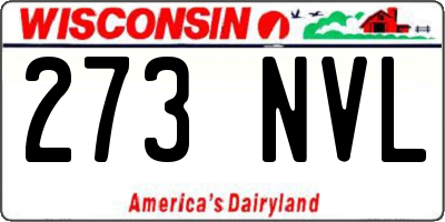 WI license plate 273NVL