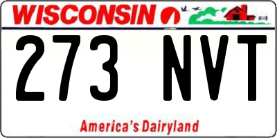 WI license plate 273NVT