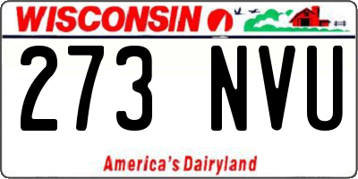 WI license plate 273NVU