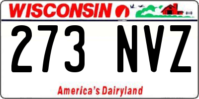 WI license plate 273NVZ