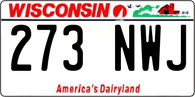 WI license plate 273NWJ