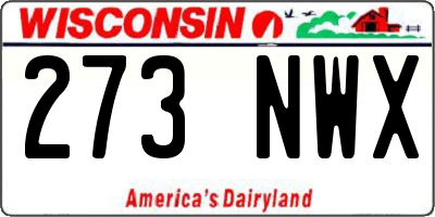WI license plate 273NWX