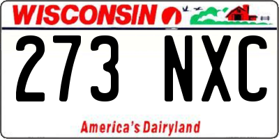 WI license plate 273NXC